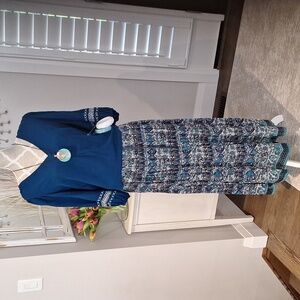 Boho Bundle # 5 Top[L] skirt /bangles/ pendant